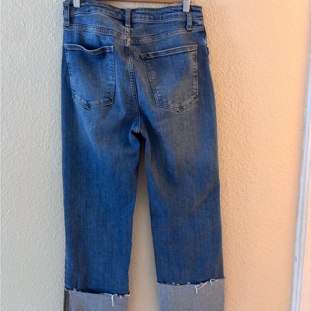 Pilcro Anthropologie The Scotie Cuffed High Rised Jeans 28 - Picture 7 of 14